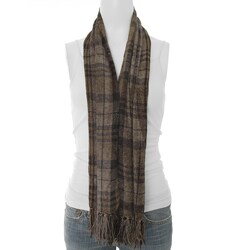Adi Classic Collection Plaid Chenille Scarf