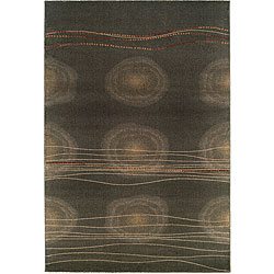 Wool and Faux Silk Rug (7'10 x 11'2)