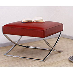 Milano Burnt Red Ottoman