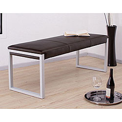 Dark Brown Manhattan Bench