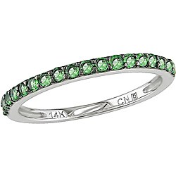 10k White Gold Tsavorite Ring