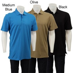 Andrew Fezza Men's Solid Pique Polo Shirt