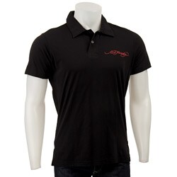 Ed Hardy Men's 'Open-mouthed Tiger' Rhinestone Polo Shirt