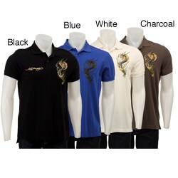 Ed Hardy Men's 'Snake' Black Polo Shirt