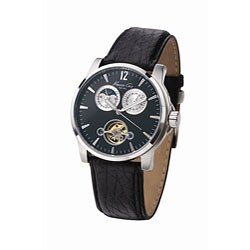 Kenneth Cole Men's Automatic Black Leather Watch