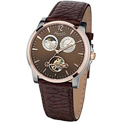 Kenneth Cole Men's Brown Leather Strap Watch