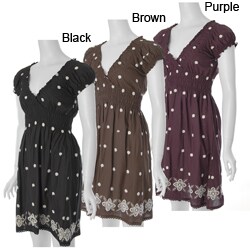 Cute Options Junior's Smocked Tunic Dress