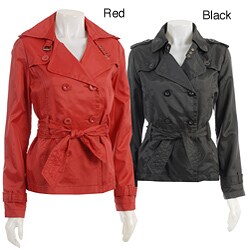 Coffee Shop Women's Short Trench Coat