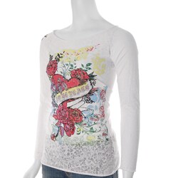 Everyday Brand Junior's Tatoo Art Graphic Top
