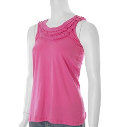 Spangle Junior's Ruffled Collar Tank Top