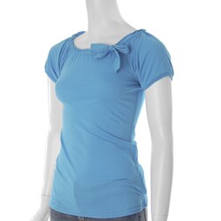 Spangle Brand Junior's Scoop-neck Short-sleeve Shirt