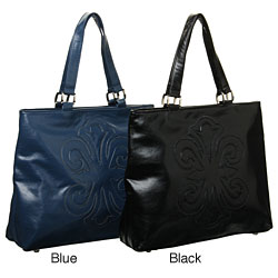 Amy Kathryn 'Signature' Fleur De Lis Tote Bag