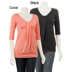 FINAL SALE Tammy Mars Women's 3/4-sleeve Waterfall Top