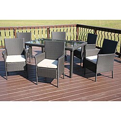 Savannah 7-piece All-weather PE Resin Wicker Dining Set