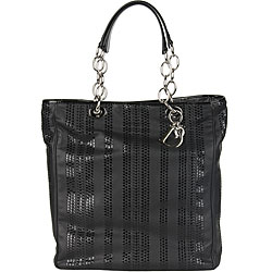 Dior Black Woven Lambskin Tote Bag