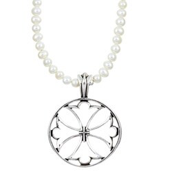 Charming Life Pearl Traditional Orthodox Cross Necklace