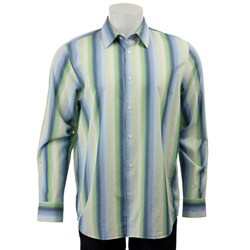 Calvin Klein Men's Long-sleeve Graphic Ombre Shirt