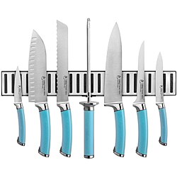 Ginsu Shoku Frost 8-Piece Stainless Steel Cutlery Set with Magnetic Storage Bar