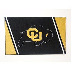 Set of 2 Colorado Buffalos Logo Rugs (1'8 x 2'8)