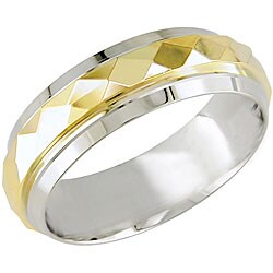 14k Two-tone Gold Wedding Band