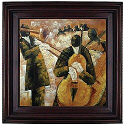 Hand-painted 'Symphony' Canvas Art