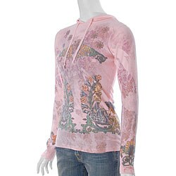 Revolution Brand Junior's Thermal Print Hoodie
