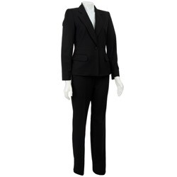Anne Klein Women's 2-button Onyx Pant Suit