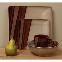 Sango Avanti Brown 16-piece Dinnerware Set