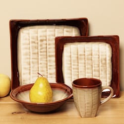 Sango Fusion Brown 16-piece Dinnerware Set