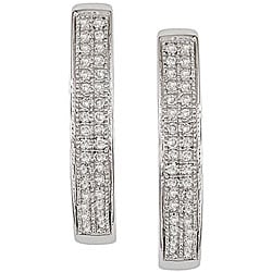 10k White Gold 1/5ct TDW Diamond Earrings (I-J, I2-I3)