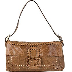 Fendi Small Brown Parchment Handbag
