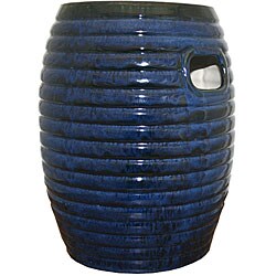 Multiple Ring Mixed Blue Garden Stool