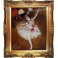Degas 'Star Dancer on Stage' Hand-painted Oil Canvas Art