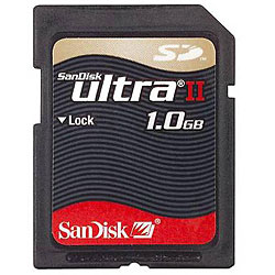 SanDisk 1GB Ultra II SD Memory Card