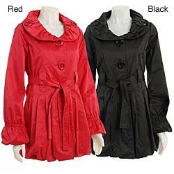 Betsey Johnson Women's Belted Trench Coat