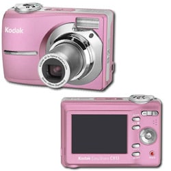 pink kodak digital camera