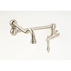 Giagni Traditional Wallmount Satin Nickel Pot Filler