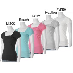 Ci Sono by Adi Junior's Square-neck Cap-sleeve Top