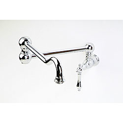 Giagni Traditional Wallmount Polished Chrome Pot Filler