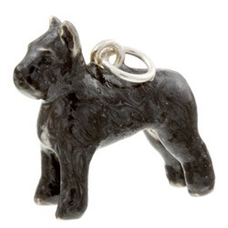 Best in Show Sterling Silver Enamel Bouvier Des Flanders Dog Charm