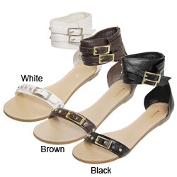 Bamboo by Journee Women's 'Mochi' Roman Sandals