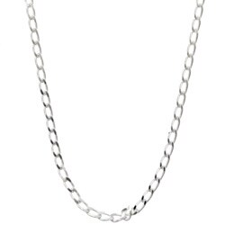 Sterling Silver 20-inch Flat Open-link Chain