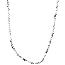 Sterling Essentials Sterling Silver 18-inch Twisted Serpentine Chain (1mm)