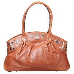 Nicole Miller Lambskin Satchel