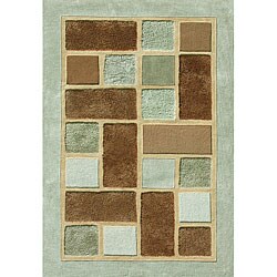 Faunsdale Aqua Poly-acrylic Rug (7'6 x 9'6)
