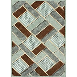 Faunsdale Blue Poly-acrylic Rug (5' x 7'6)