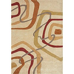 Light Gold Area Rug (7'10 x 11')