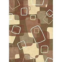 Olive Brown Area Rug (7'10 x 11')