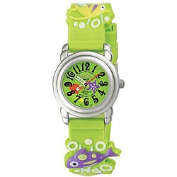 Activa by Invicta Girl's Green Fish Design Watch