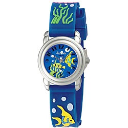 Activa by Invicta Girl's Blue Fish Design Watch